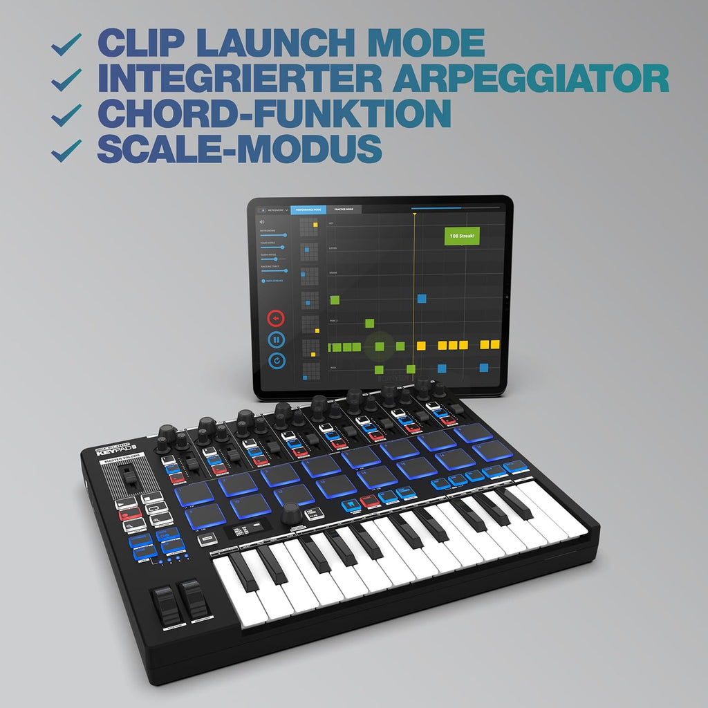 Reloop Keypad Pro - Station de travail DAW compacte avec MIDI sans fil