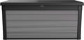 Ondis24 Keter Coffre de jardin XXL étanche (570 litres), boîte de rangement extérieur, coffre de rangement, coffre à coussins, banc