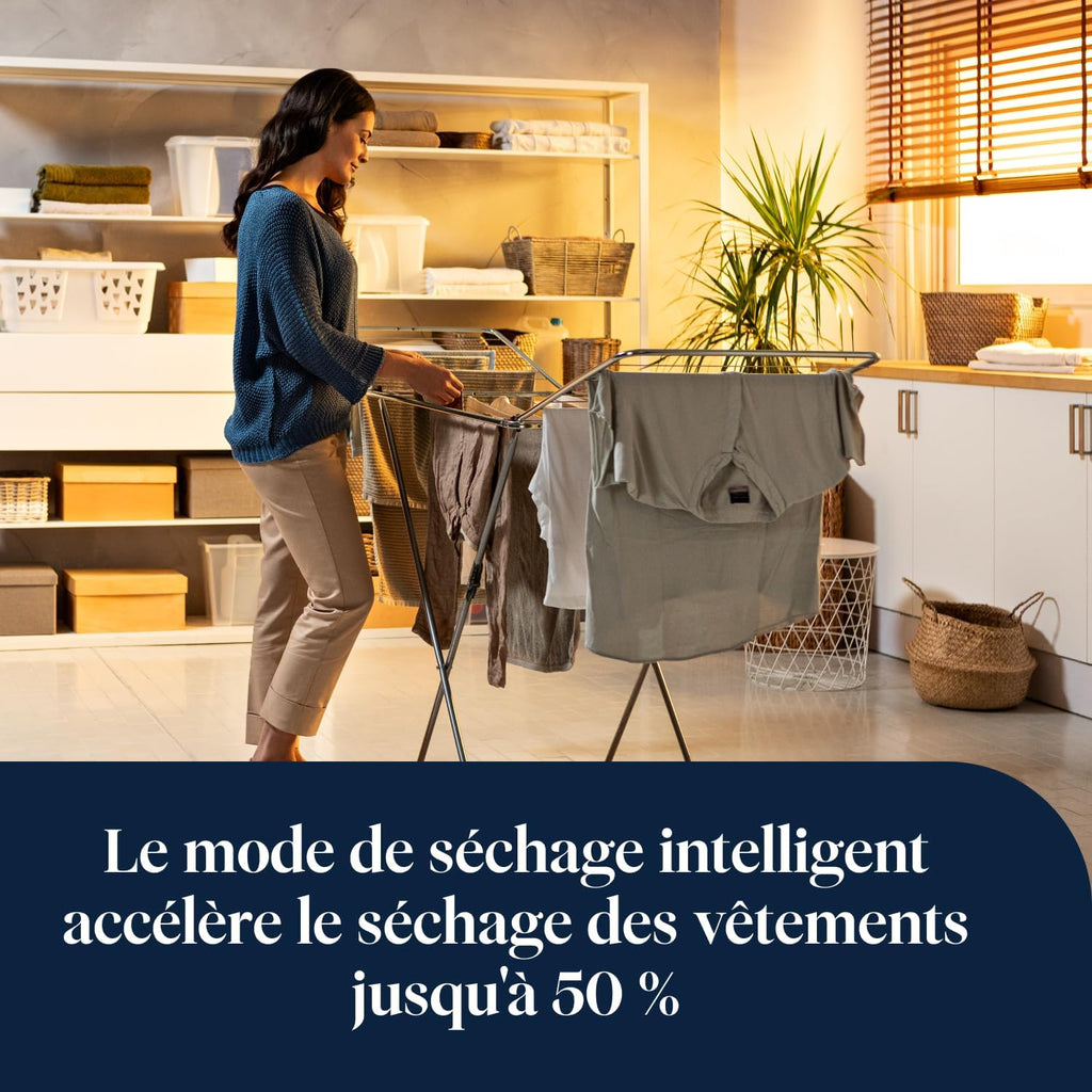 De’Longhi Tasciugo AriaDry Multi - Déshumidificateur Portable pour la Maison, Élimination de l'Humidité 25L/24h, Séchage, Anti-Moisissure, Minuteur, Silencieux, Blanc (DDSX225)
