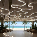 BANGBANGJI Bande Lumineuse créative, éclairage pour Rideaux de Mariage, Facile à Installer, réutilisable, idéale pour Les Anniversaires, Les fêtes et Les Mariages 100mx0.5m-WhiteVeil+WhiteLight