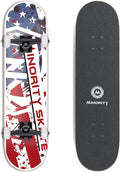 Minority Skateboard en érable pour débutants, intermédiaires et Professionnels 81,3 cm