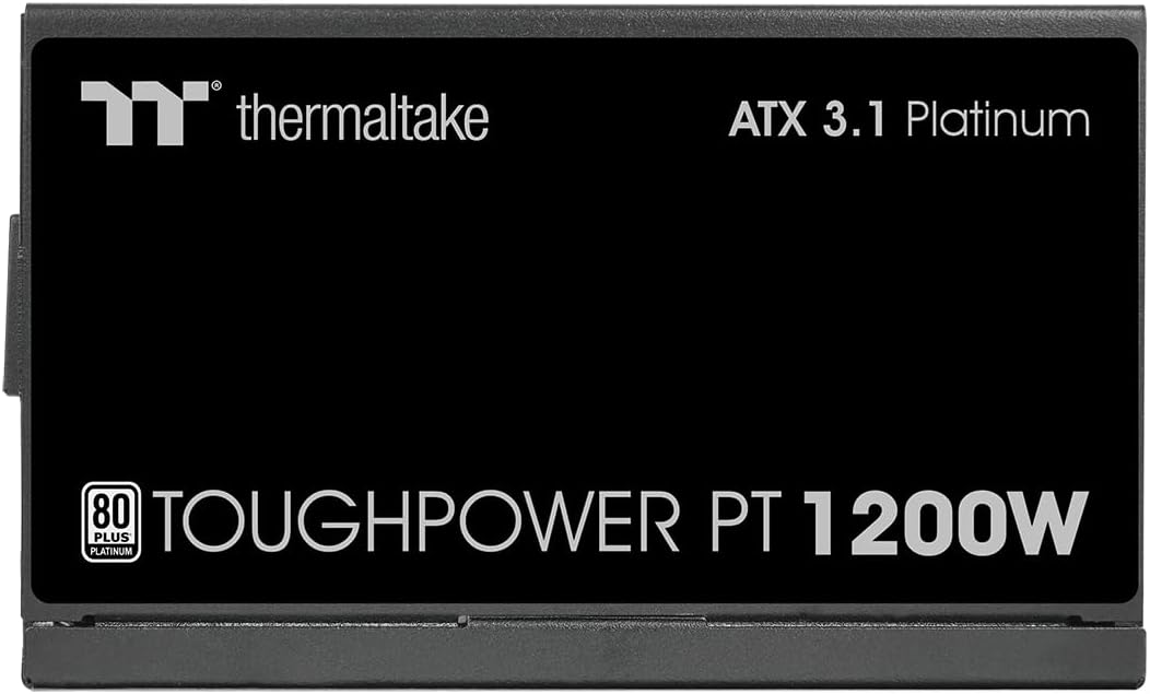 Thermaltake Toughpower PT 1200W | ATX 3.1 | PCIe 5.1 | 80Plus Platinum | Bloc d’Alimentation modulaire | Noir