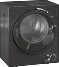 HOMCOM Sèche-linge à évacuation portable, sèche-linge électrique 850 W, 4 Kg, 4 modes de séchage, 2 niveaux de chauffage, cuve en acier inoxydable, installation murale, pour appartement dortoir, noir