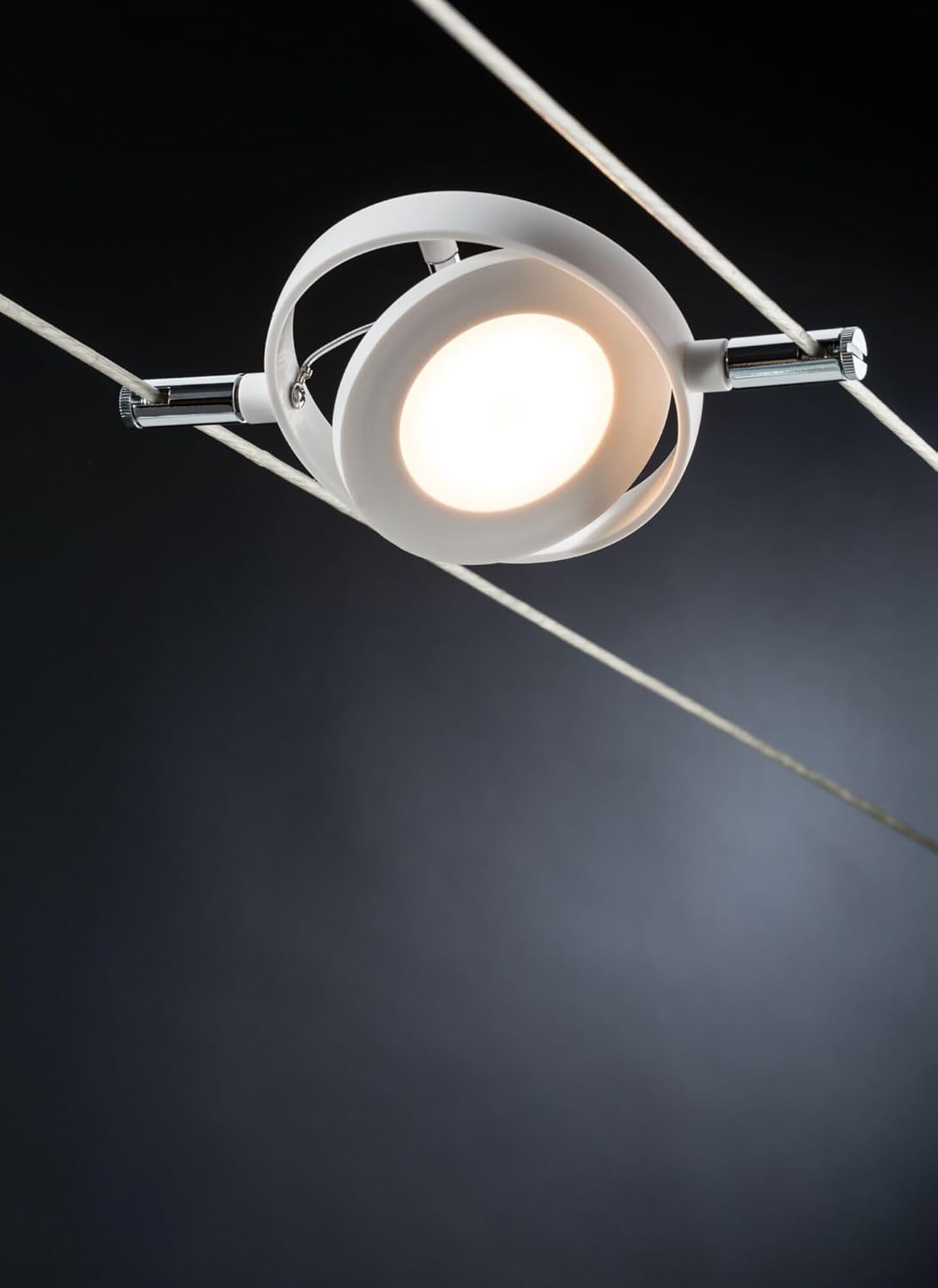 Paulmann 94106 SystÃsme de câbles CC RoundMac LED 6x4W, Blanc mat, 230/12V CC, 36VA, Métal