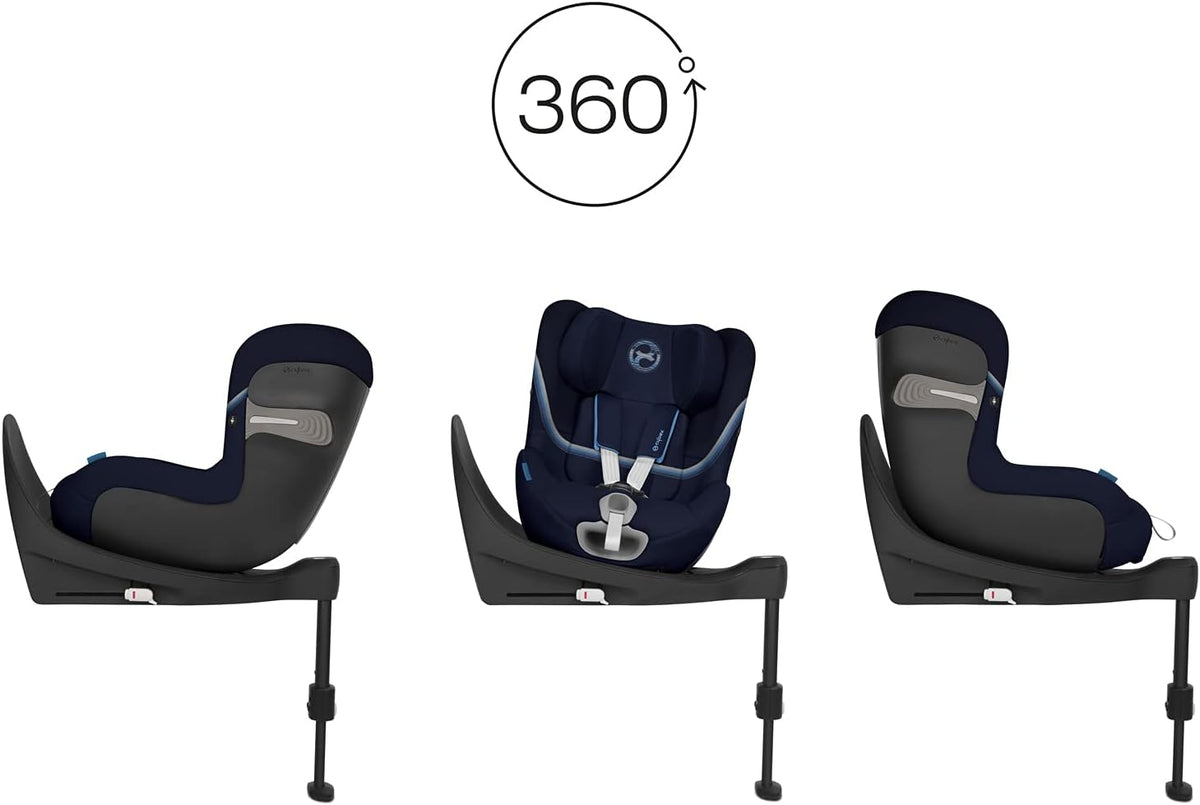 CYBEX Gold Siège Auto Enfant Sirona S2 i-Size, De 3 mois à 4 ans environ, Max. 18 kg, Compatible avec SensorSafe, Navy Blue