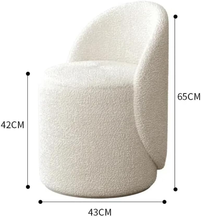 Tabouret de maquillage nordique de luxe – Élégant fauteuil de coiffeuse en cachemire pour chambre à coucher, meuble, décoration d'intérieur, siège de maquillage confortable
