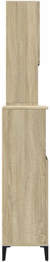 vidaXL Ensemble de Meubles de Salle de Bain 3 pcs chêne Sonoma, Armoire de Salle de Bain, Armoire de Bain, Meuble-lavabo de Salle de Bain