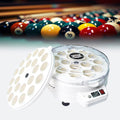 CHRISK Polisseuse de Boules de Billard, Machine de Nettoyage de Billard 2 en 1, Machine à Laver de Polissage Automatique 16/22 plaques de Boules