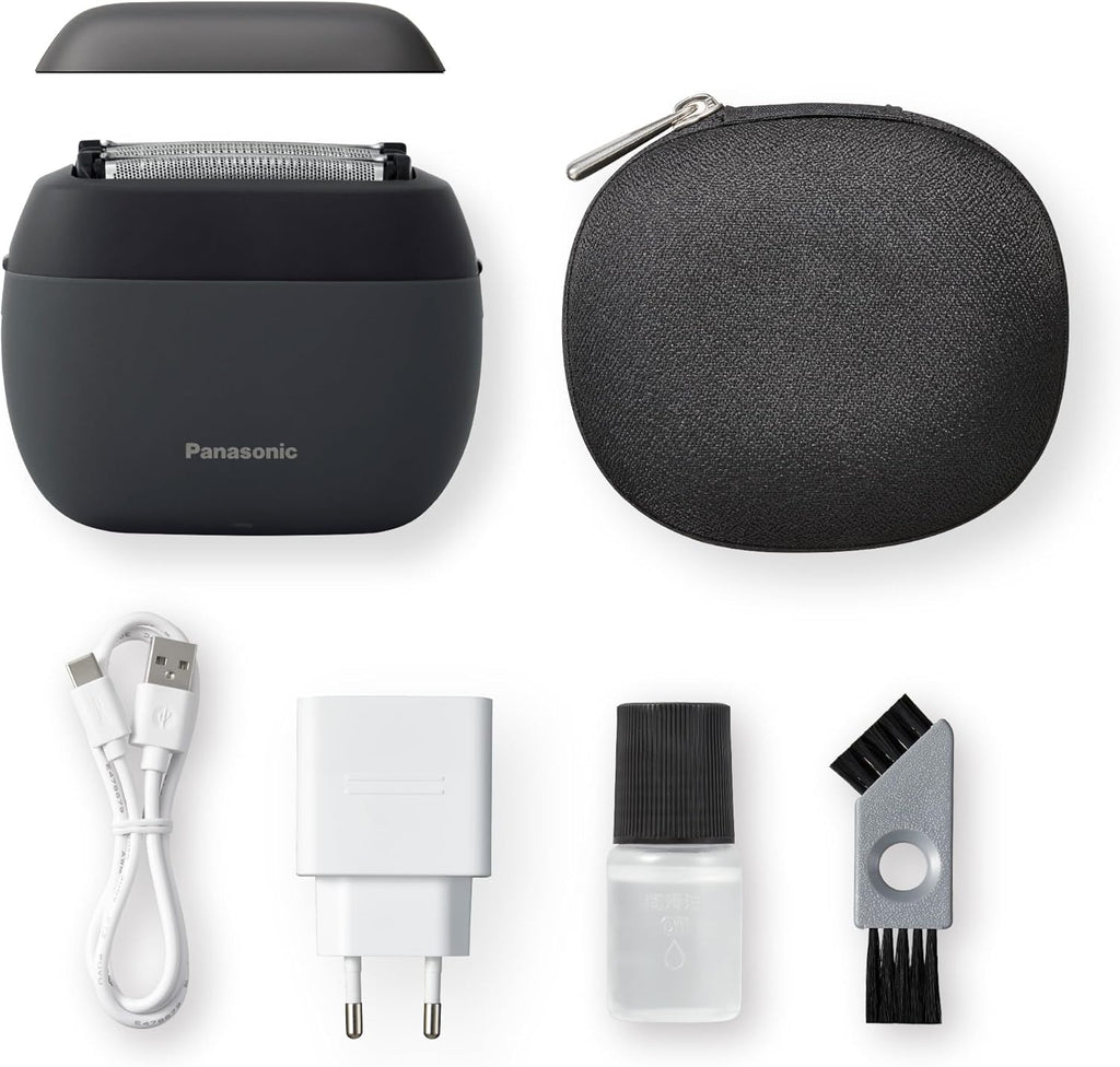 Panasonic Series 900s ES-PV3B-K Rasoir Électrique 5 Lames, Rasoir Compact, Capteur de Barbe Réactif, USB-C, Utilisation Sec & Humide, Noir Mat