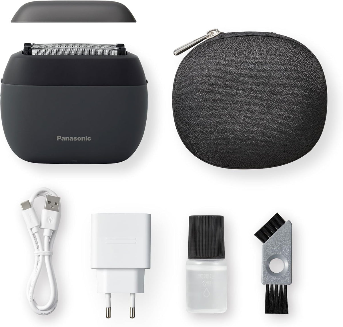 Panasonic Series 900s ES-PV3B-K Rasoir Électrique 5 Lames, Rasoir Compact, Capteur de Barbe Réactif, USB-C, Utilisation Sec & Humide, Noir Mat