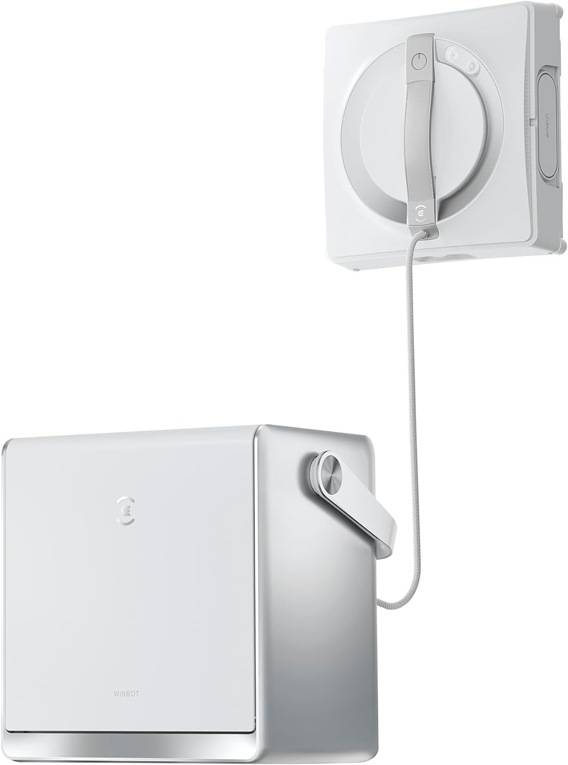 ECOVACS W2 Omni Robot Laveur de Vitre avec Station Multifonctionnelle, Nettoyeur de Vitres avec Système de Protection à 12 Niveaux, Mode de Nettoyage de Bord, Leader de l'industrie