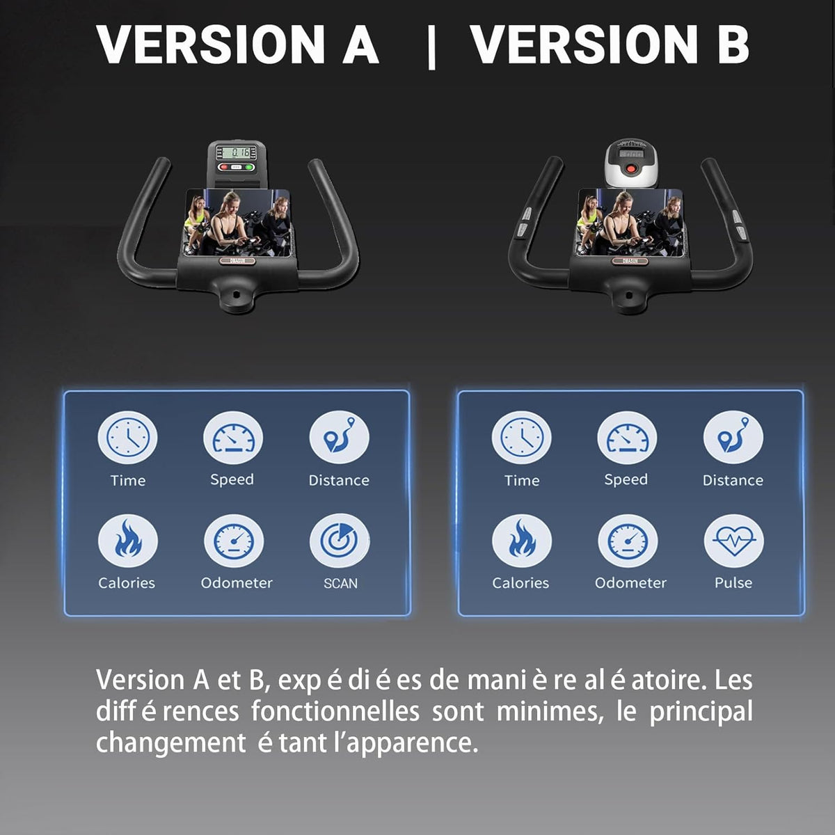 Vélo d'Appartement, DMASUN Vélo d'Exercice Magnétique Silencieux avec Écran LCD, Résistance Réglable de 0 à 100 pour cent, Volant d'inertie Solide, Siège Moelleux et Confortable, Capacité de Charge 160 kg