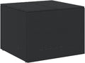 Canditree 291L Coffre de Rangement Extérieur en Résine Tressée, Coffre à Coussins Boîte de Rangement pour Jardin Patio (Noir)