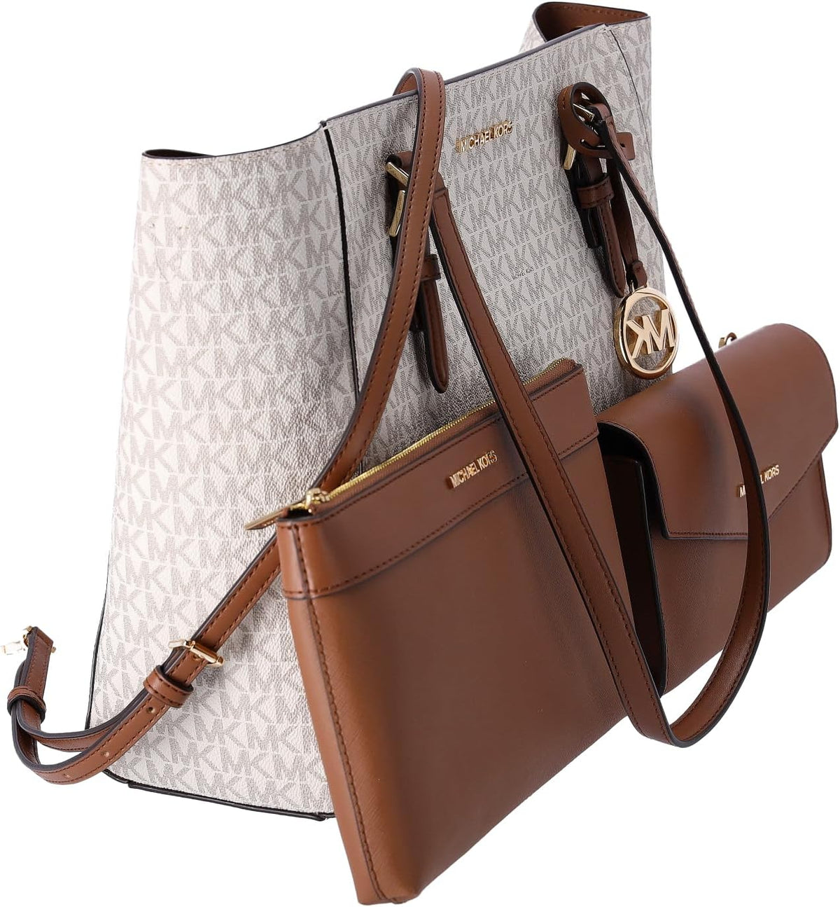 Charlotte Grand sac à main fourre-tout 3 en 1 en cuir