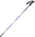 ZHCHAO Bâton de randonnée en Fibre de Carbone en Alliage d'aluminium léger bâton de Trekking Pliable Alpenstock Escalade Ski télescopique