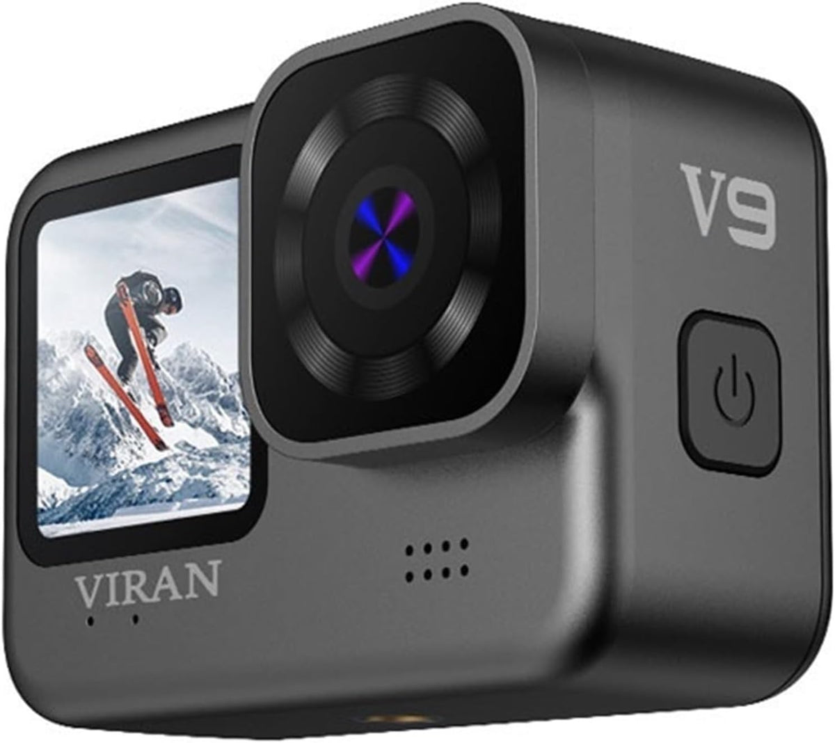 WAFOHSR Caméra d'action Anti-secousse WiFi 4K/60FPS V9 avec Écran De Télécommande Sport Grand Angle Étanche Haute RéSolution XJ-V9