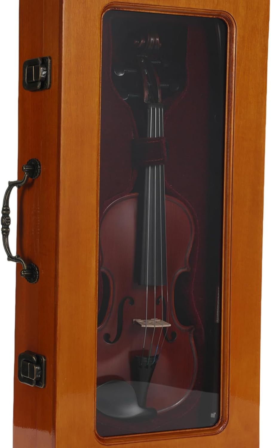 Le plus petit violon 1/32 fait main en bois massif avec étui assorti - Taille jouable, entièrement fonctionnel