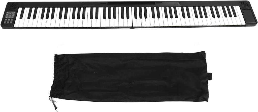 KIMISS Clavier de Piano Pliable Portable à 88 Touches pour Débutants – Orgue électronique Multifonctionnel avec Haut-parleur et Sac de Rangement