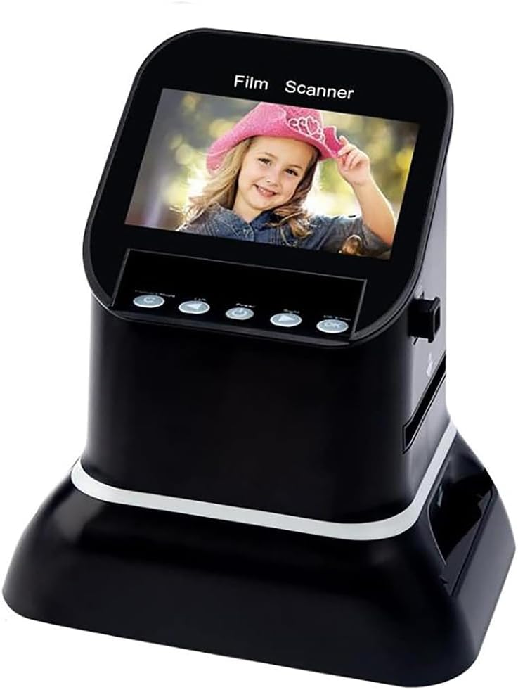 XCSCUK Scanners de Films Portables, scanners de négatifs et de Diapositives, Scanner de Films Haute résolution 120, convertisseur de Film 4,3 Pouces