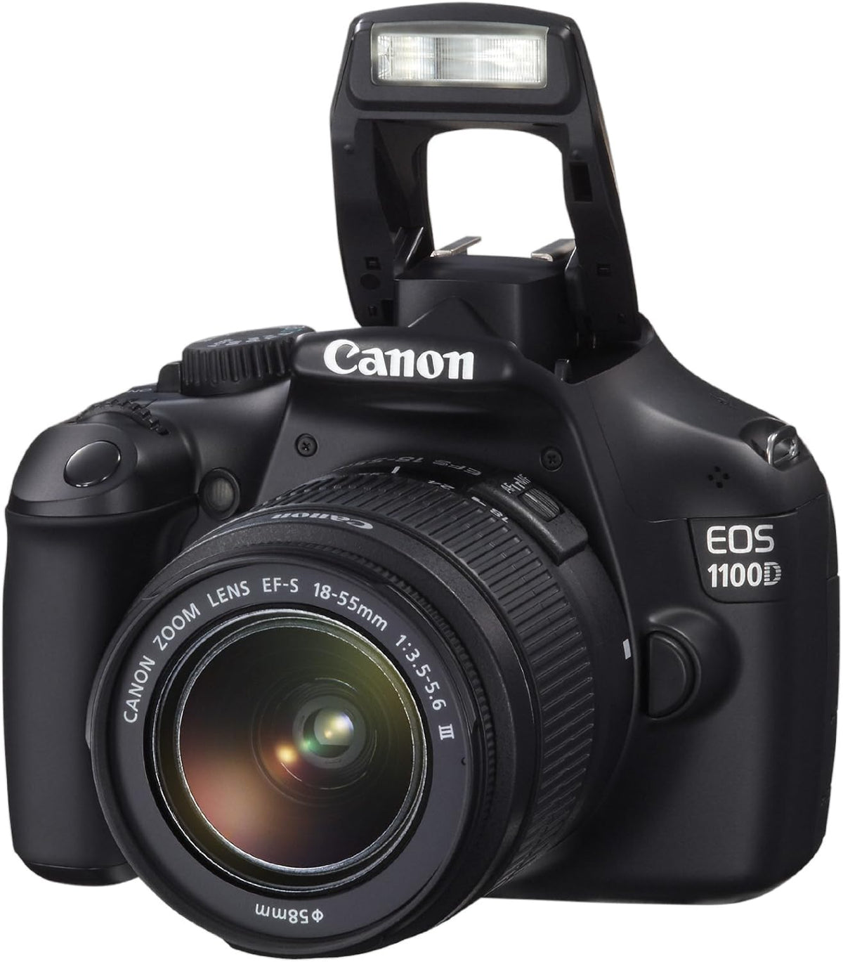 Canon EOS 1100D Appareil photo numérique Reflex 12.2 Mpix Kit Objectif 18-55mm III Noir