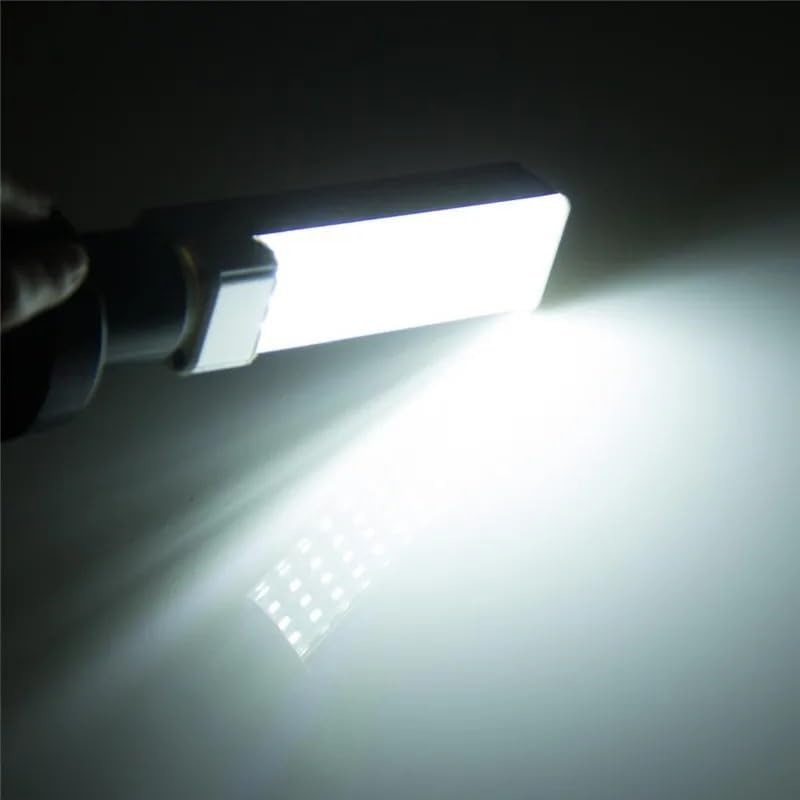 RZL Éclairage, Lot de 20 ampoules LED, AC85V-265V 5W/7W/10W/11W/13W E27/G24, ampoule à culot horizontal(Cold White,G24 13W)