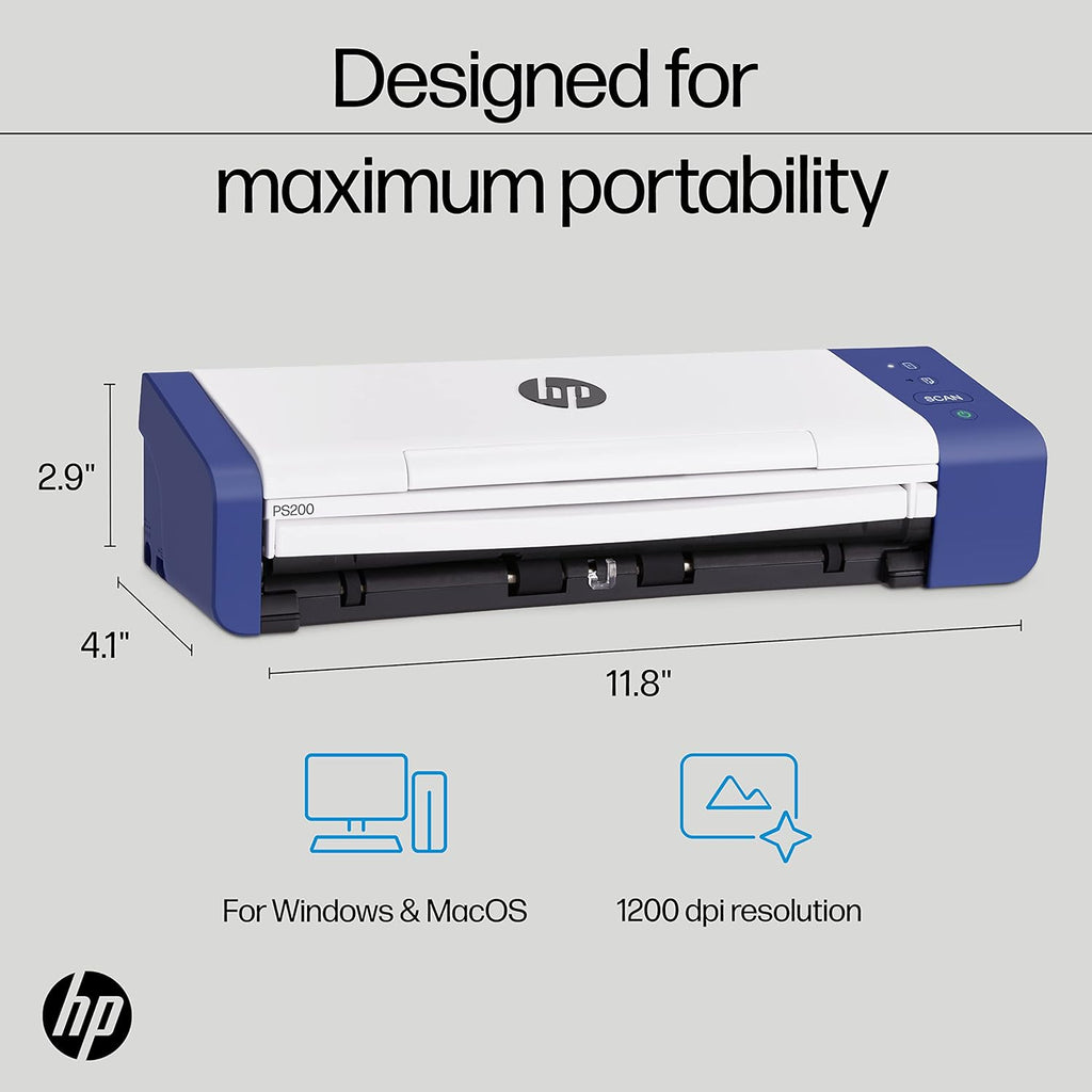 Scanner de Documents et Photo Portable Duplex USB avec Plateau à Flux Automatique pour Scanner numérique Portable 2 côté
