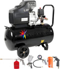 Dealourus Compresseur d'air portable - 9,6 CFM, 2,5 CV - avec kit de 5 outils - 50 L