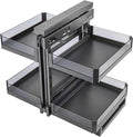 Armoire de cuisine d'angle aveugle, armoire de cuisine d'angle extensible, étagère de rangement, organiseur d'armoire coulissant avec 4 paniers de rangement 800
