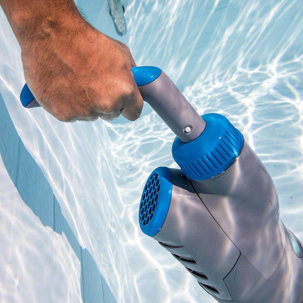 Gre VCB50P - Aspirateur électrique Action Vac, Multi-Vitesse, pour piscines et spas, Gris/Bleu