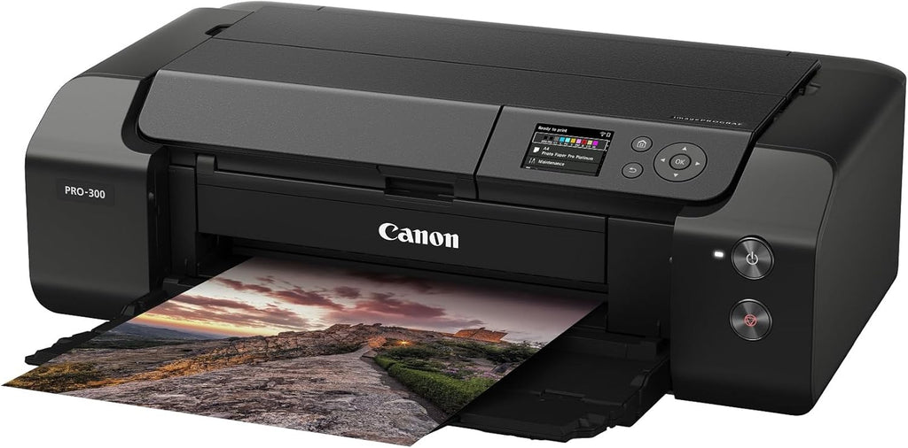 Canon ImagePROGRAF PRO-300 imprimante Photo jusqu'à A3+ à 10 Cartouches séparées WiFi et ETHERNET Compatible Papier d'art Mat Brillant et Satiné