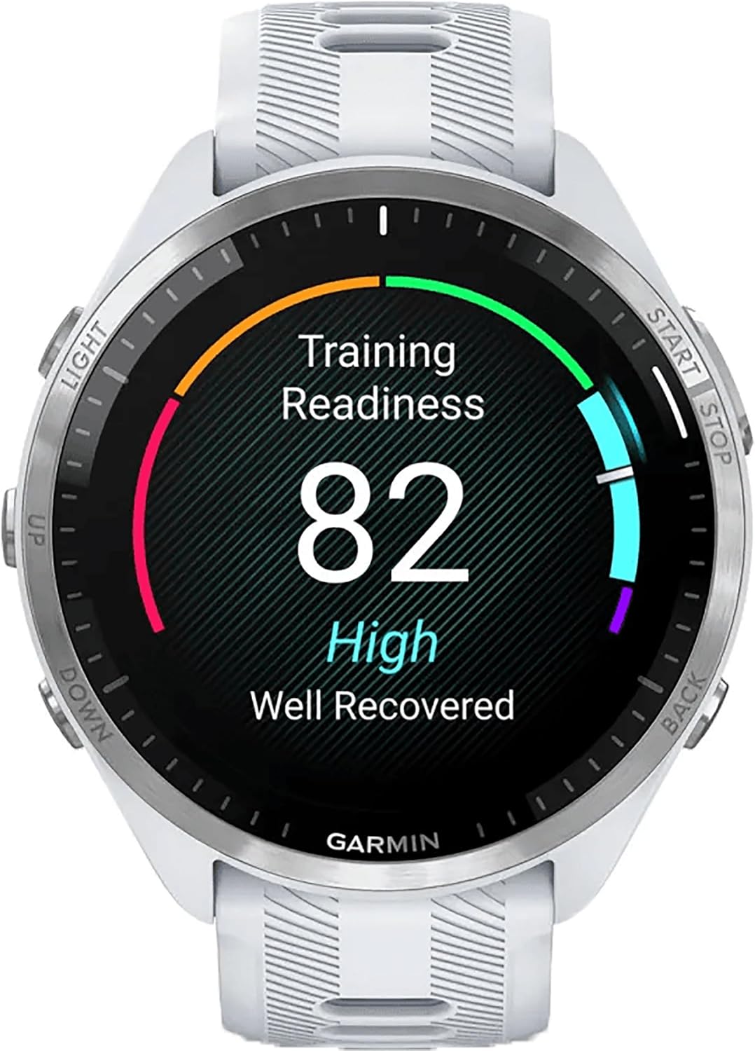 Forerunner 965 Quarz Smartwatch für Unisex, Whitestone/Powder Grey