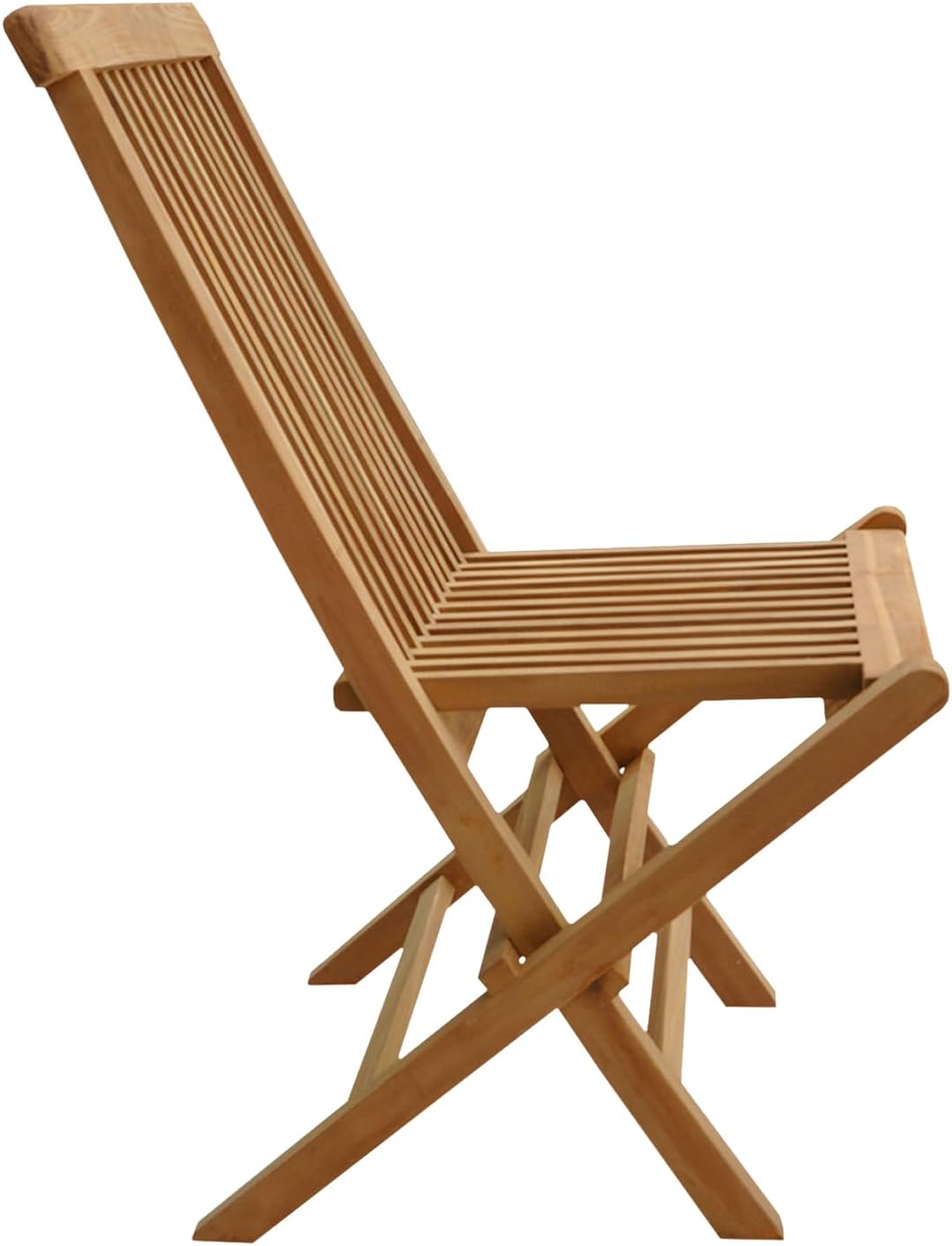 Happy Garden Lot de 8 chaises de Jardin Pliantes en Teck Lombok.
