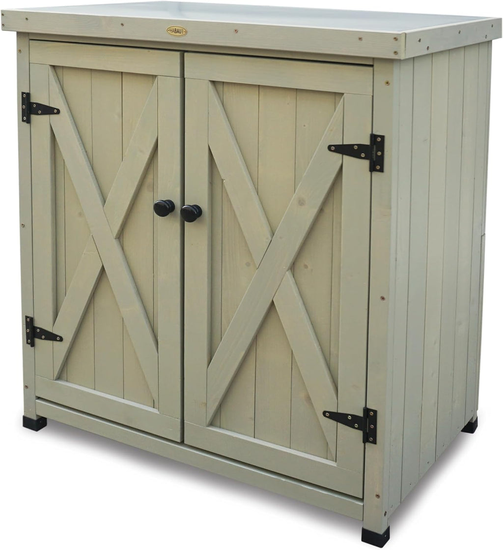 Habau Laura Armoire de Jardin Gris