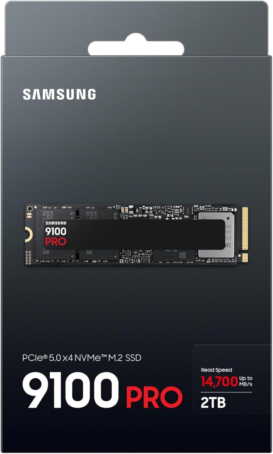 SSD Interne 9100 Pro, NVMe 2.0 PCIe 5.0x4, Capacité 2To, Vitesse de Lecture jusqu'à 14 800 Mo/s, Les Performances de la Gen5, MZ-VAP2T0BW