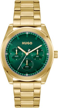 HUGO Montre Analogique Multifonction à Quartz pour Homme Collection Bright Sport avec Bracelet en Acier Inoxydable ou en Cuir