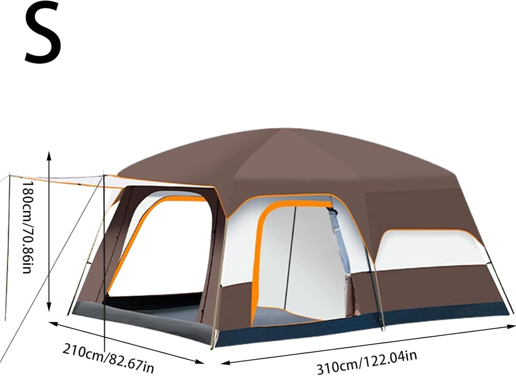 Tente Familiale pour Camping | Grande Tente pour Camping Familial - Abri Résistant aux Intempéries pour Randonnée Festivals Plage Nuits en Extérieur