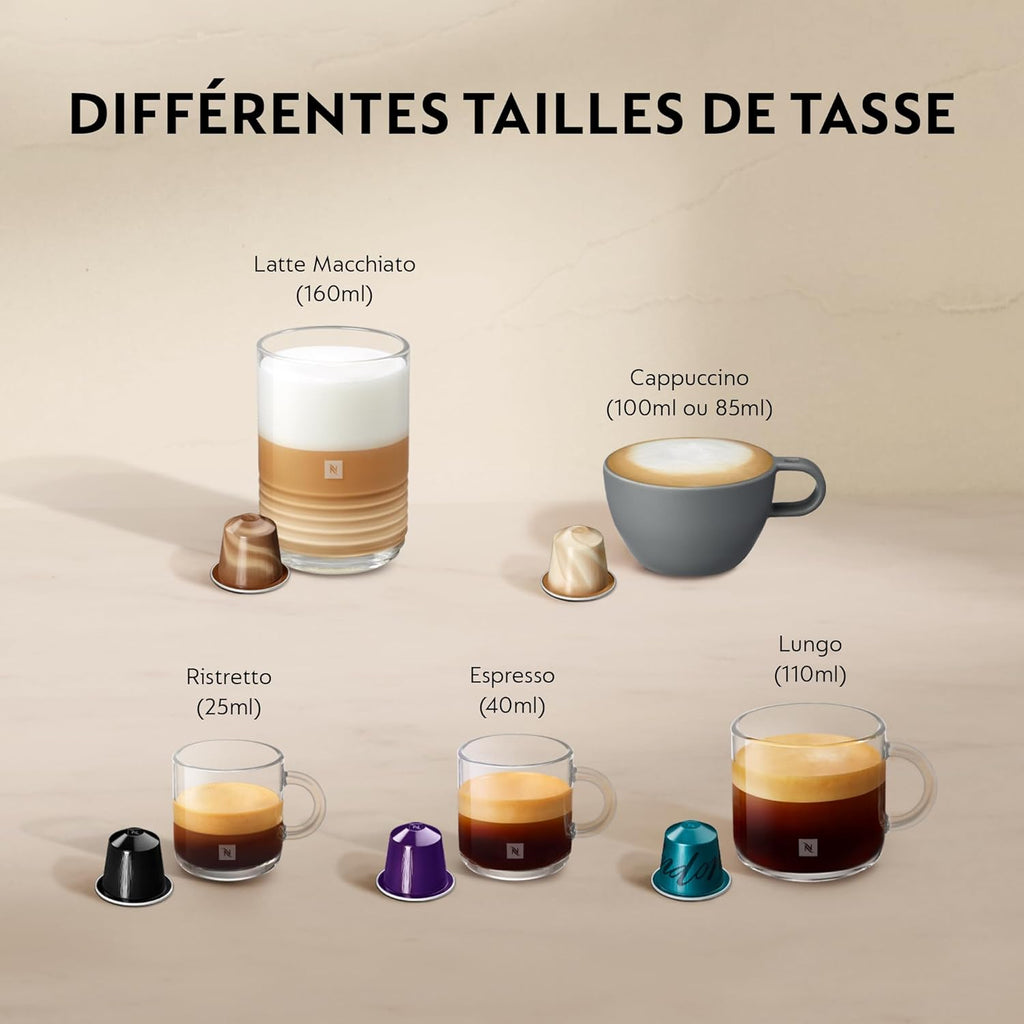 De'Longhi Nespresso Lattissima One Evo EN510.W, Machine a Café Capsule, Expresso et Cappuccino, 1450W, Blanc
