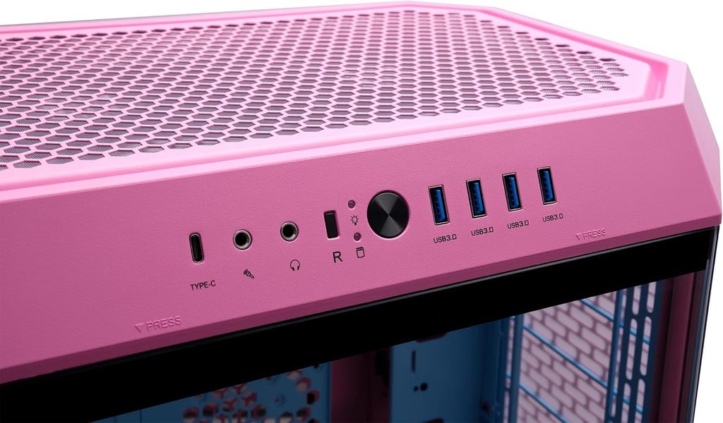 Thermaltake The Tower 600 Mid Tower Chassis | Hidden Connector | Bubble Pink