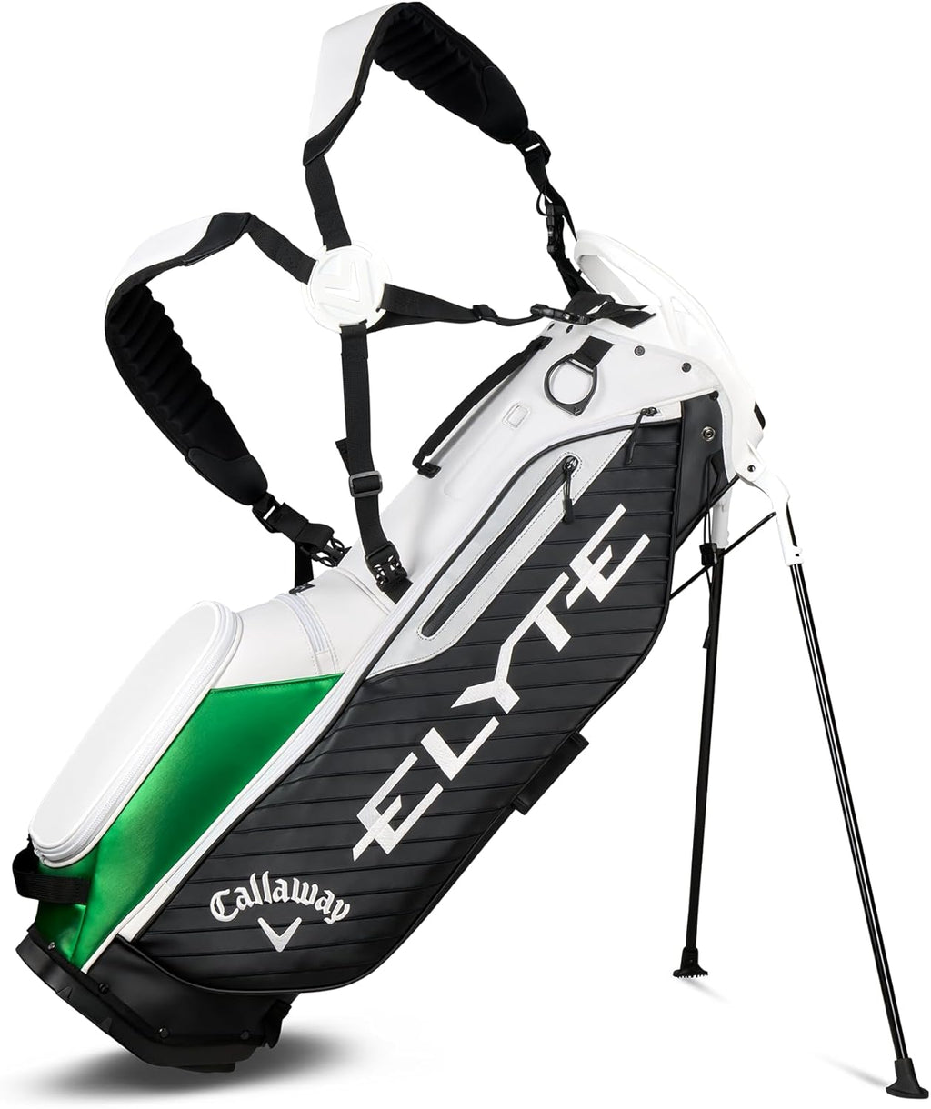 CallawayElyte Sac avec Support Blanc/Noir/Vert
