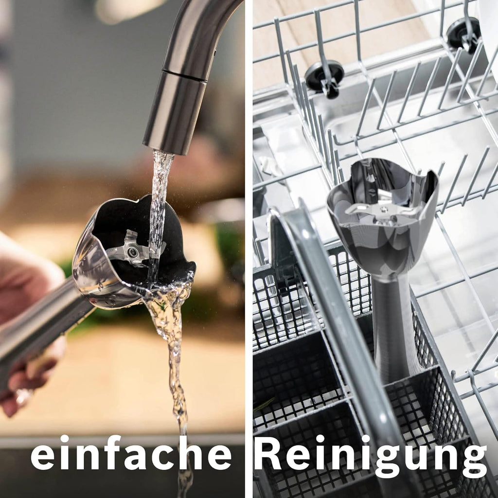 Bosch Haushalt ErgoMaster Serie 6 Mixeur plongeant 1200 W avec verre doseur, avec blender, multifonction, fouet, sans