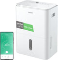 Déshumidificateur 2-EN-1,Elimine l'humidité jusqu'à 20L/Jour, Purification d'air avec ioniseur, 4 Modes, Fonction Air Swing, Contrôle APP, Idéal pour pièces de 37-52㎡, Easy Dry 20