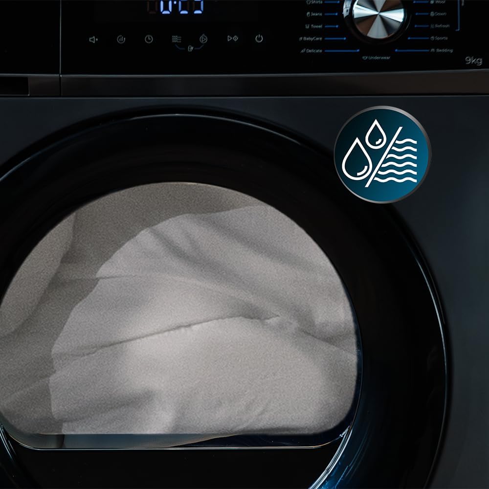 Cecotec Sèche-linge 9Kg à Pompe à Chaleur Bolero Dresscode Dry 9330 Steel. Classe Équivalente A++, 15 Programmes, Fonctions de Séchage Auto, Repassage Facile, Stop&Go, Delay Start et KidLock, Acier