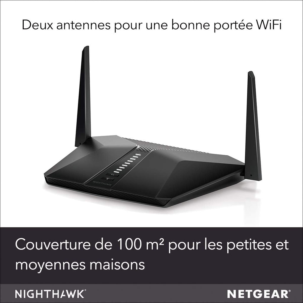 NETGEAR RAX40-100PES Routeur Nighthawk AX4 WiFi 6-Stream AX3000