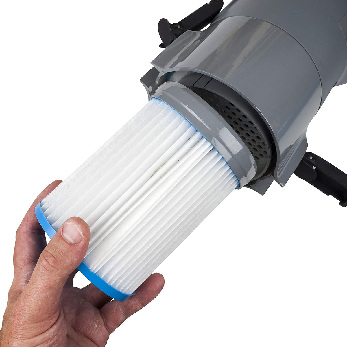 Gre VCB50P - Aspirateur électrique Action Vac, Multi-Vitesse, pour piscines et spas, Gris/Bleu