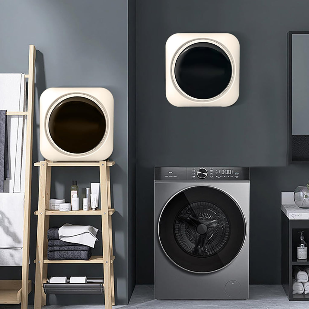 Mini Machine à Laver et séchage de 3,5 L, sèche-Linge entièrement Automatique de 170 W, avec Baril intérieur en Acier Inoxydable, à Faible Bruit, pour Appartement, Maison, dortoir