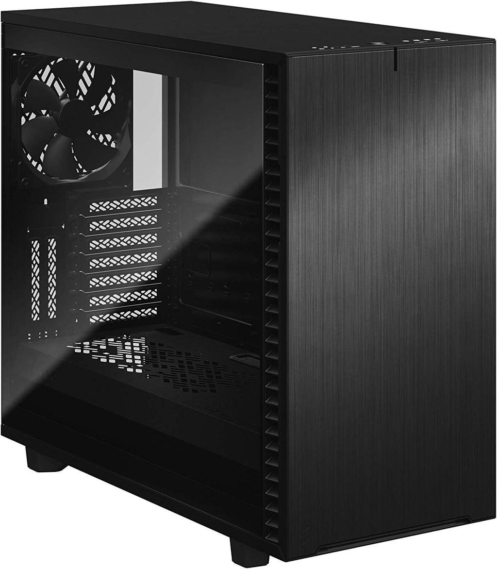Fractal Design Define 7 Black Brushed Aluminum/Steel E-ATX Silent Modular Dark Tempered Glass Window Mid Tower Computer Case