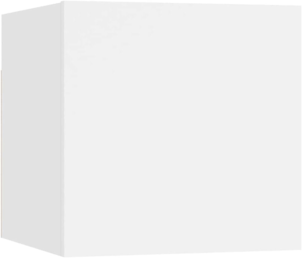 vidaXL Ensemble de Meubles TV 6 pcs, Ensemble d'Armoires de Télévision avec Rangement, Meubles Télé de Salon, Blanc Bois d'Ingénierie