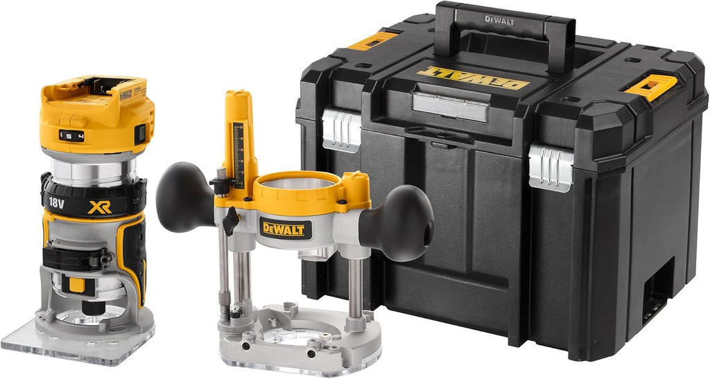 Affleureuse Défonceuse Compacte Brushless XR 18V 1/4" (8mm), avec coffret TSTAK, livré sans batterie, DCW604NT-XJ