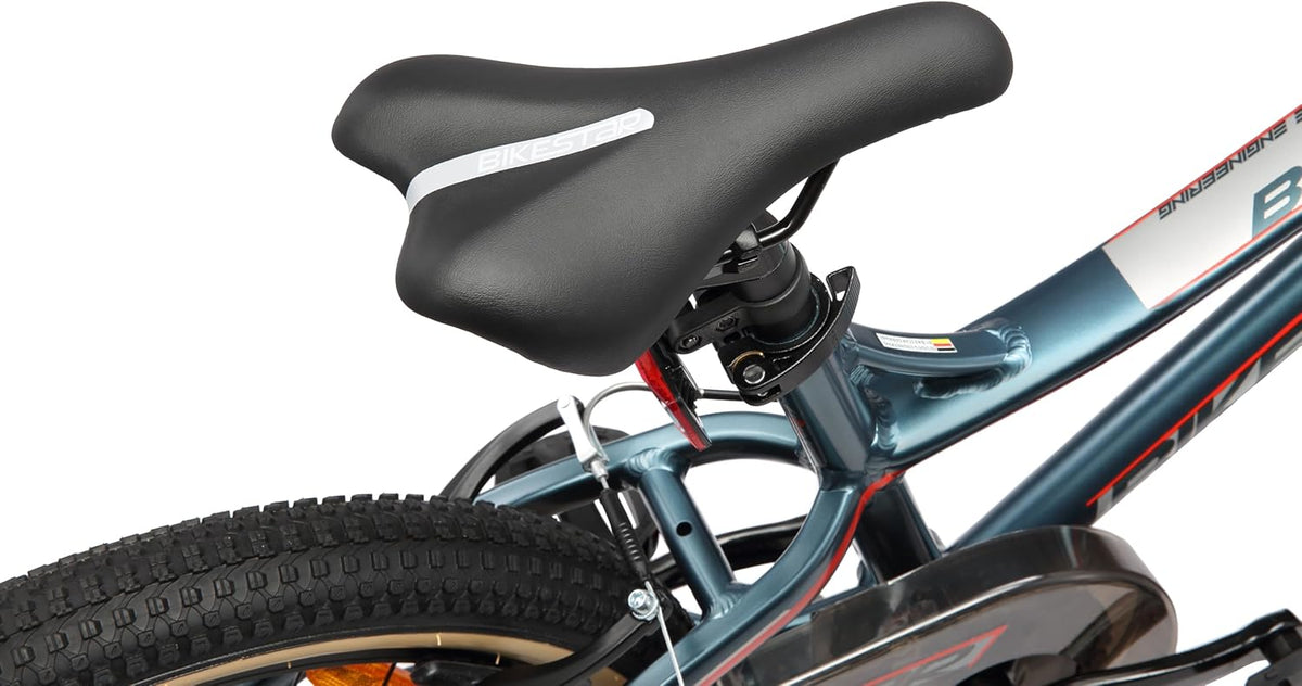 BIKESTAR Vélo Enfant en Aluminium, Garcons et Filles de 5 Ans | Bicyclette de Montagne VTT 18 Pouces avec Freins en V | Vert