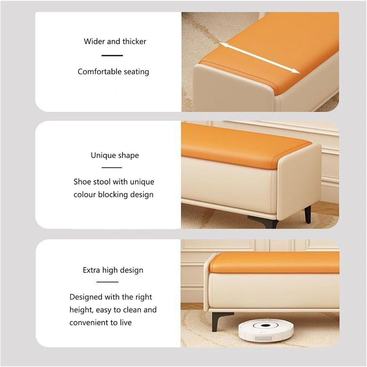 Banc pour bout de lit de chambre Banc de bout de lit, banc d'entrée rembourré moderne, banc de chevet, banc de rangement, repose-pieds de chambre à coucher, chemin d'entrée de lit Petit banc pour cham